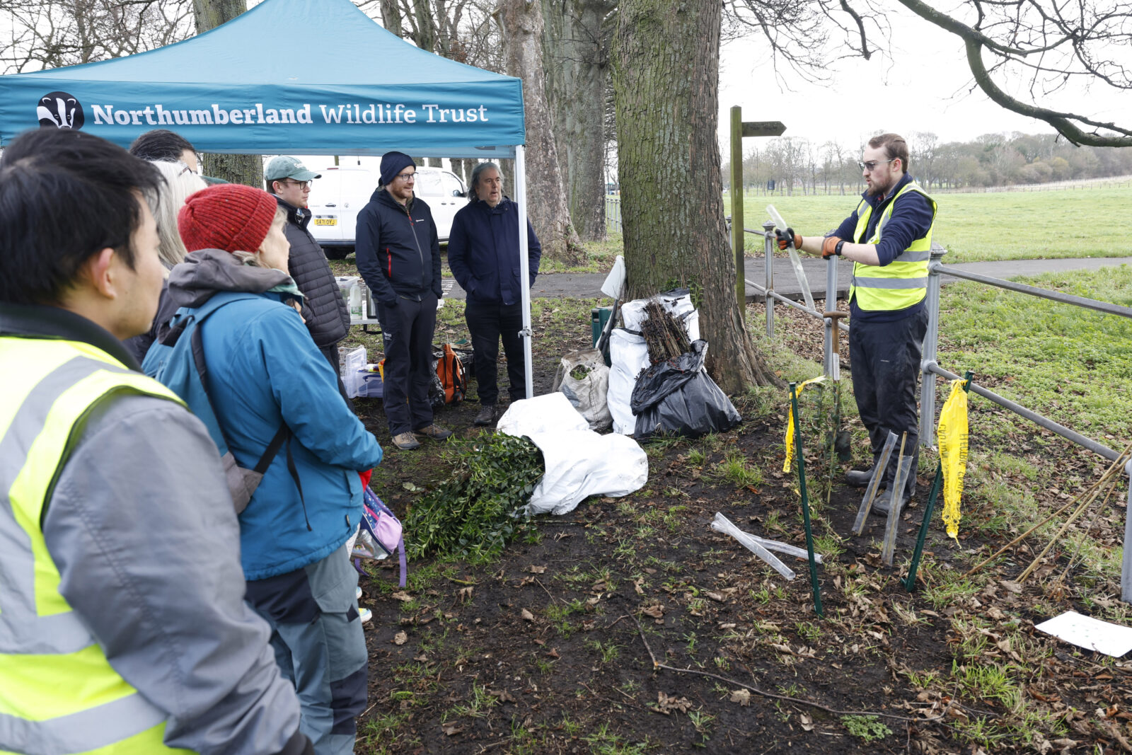 Tyneside Badminton Centre Public Tree Planting with Northumberland Wildlife Trust